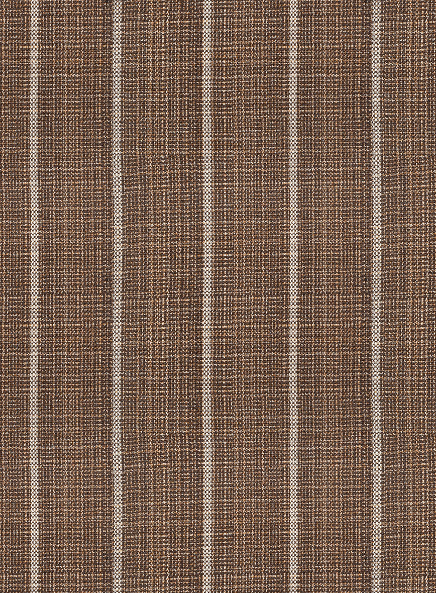 Napolean Gavino Stripe Brown Wool Pants - Image 3