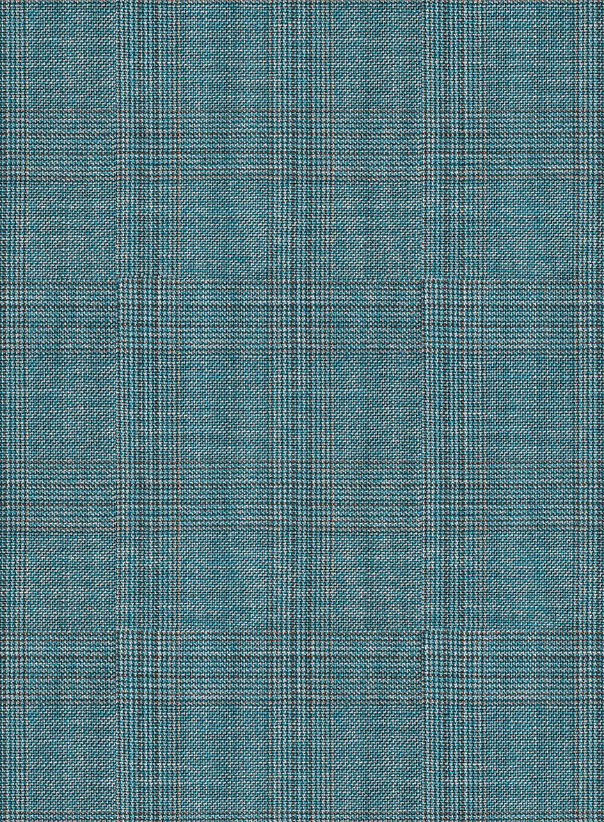 Napolean Gisde Glen Light Blue Wool Jacket - Image 3