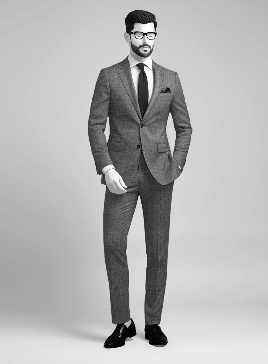 Napolean Gray Wool Suit