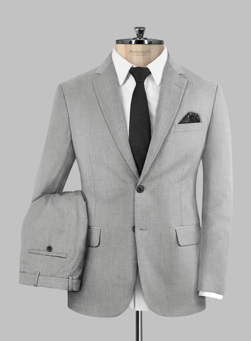 Napolean Ice Gray Wool Suit - Image 2
