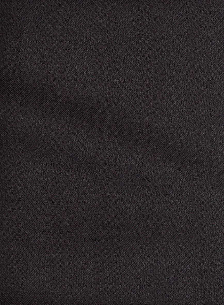 Napolean Imperial Brown Herringbone Wool Pants - Image 3