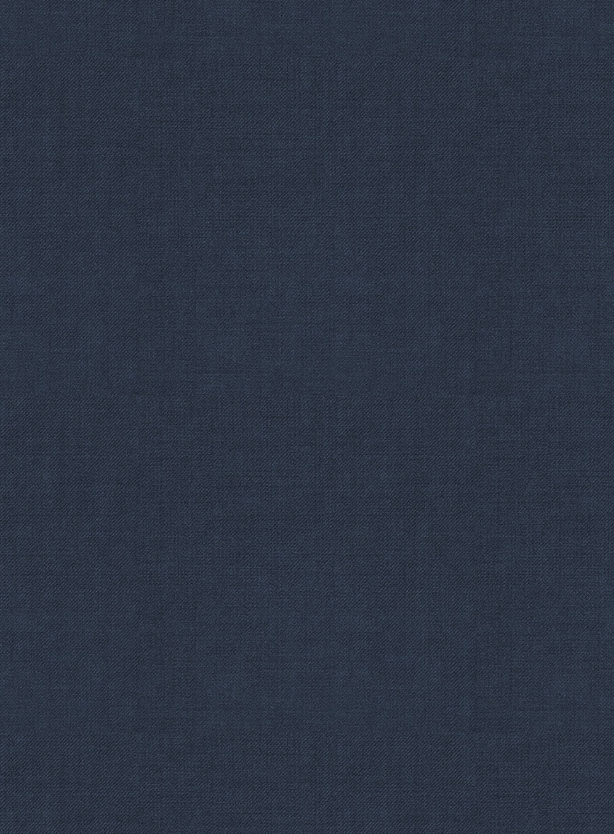 Napolean Ink Blue Wool Highland Trousers - Image 6