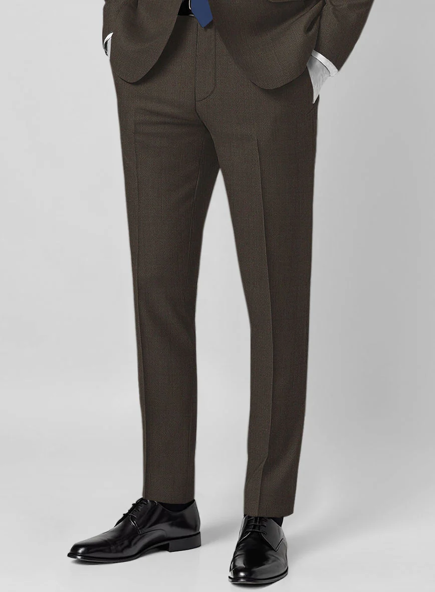 Napolean Intense Brown Wool Pants