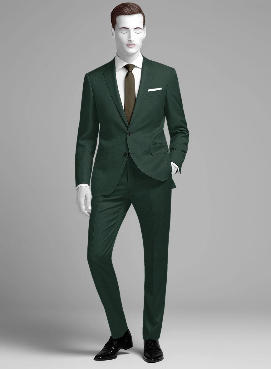 Napolean Jungle Green Wool Suit