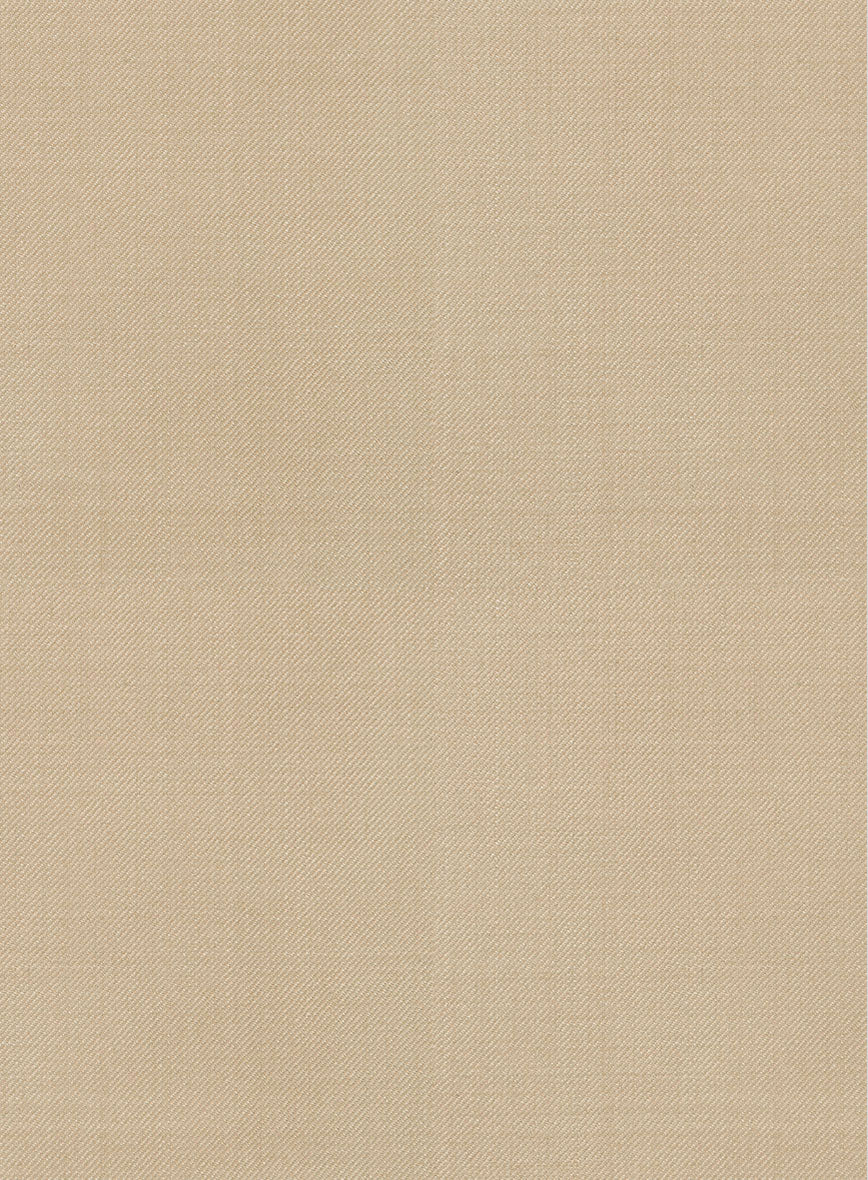 Napolean Khaki Wool Ivory Bar Trouser - Image 2
