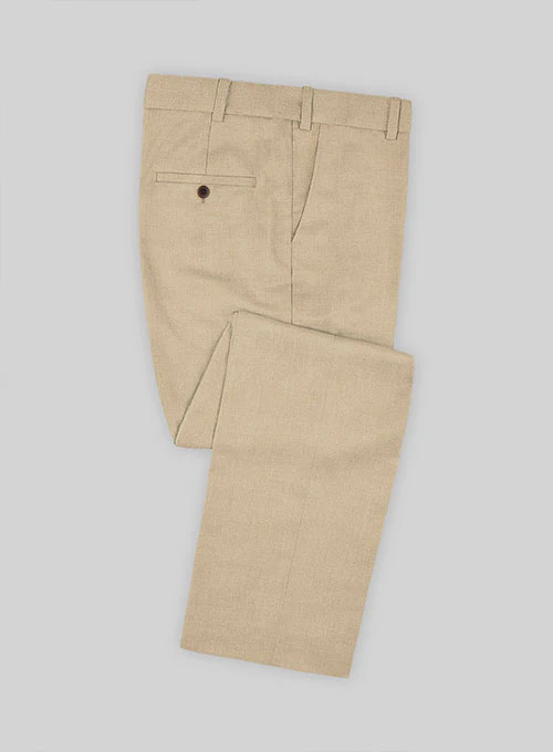 Napolean Khaki Wool Double Breasted Suit - Image 4