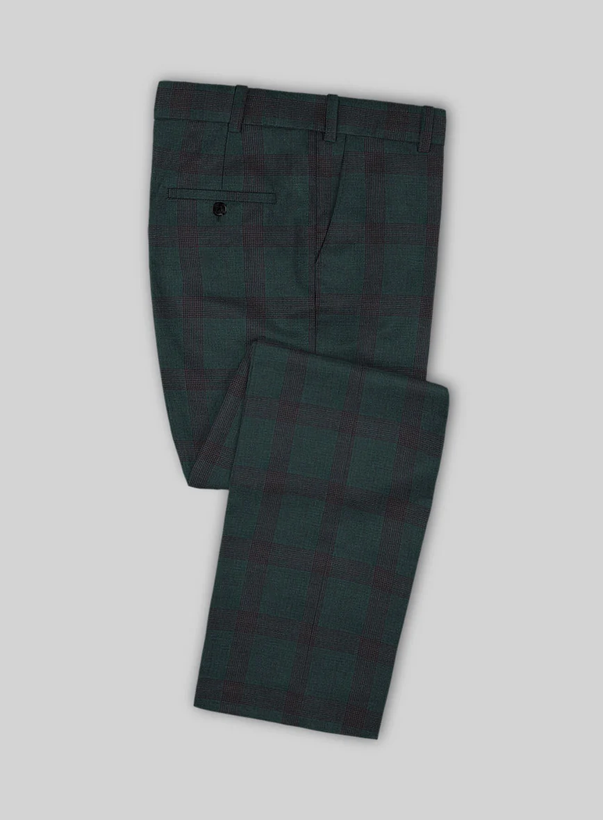 Napolean Knight Green Check Wool Suit - Image 5