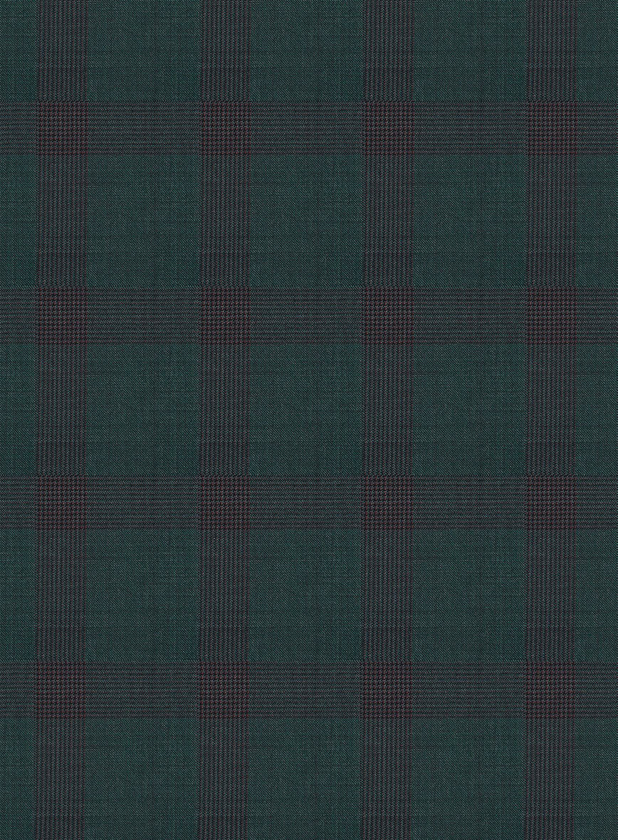 Napolean Knight Green Check Wool Suit - Image 6