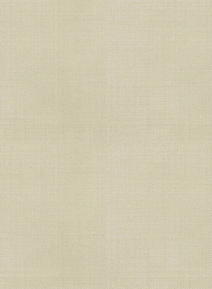 Napolean Light Beige Wool Tuxedo Suit - Image 7