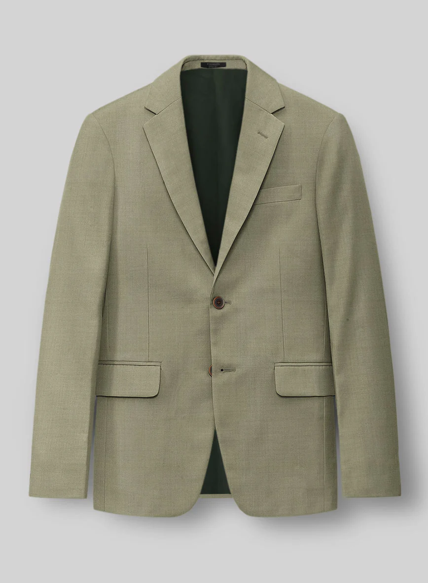 Napolean Light Khaki Wool Suit - Image 4