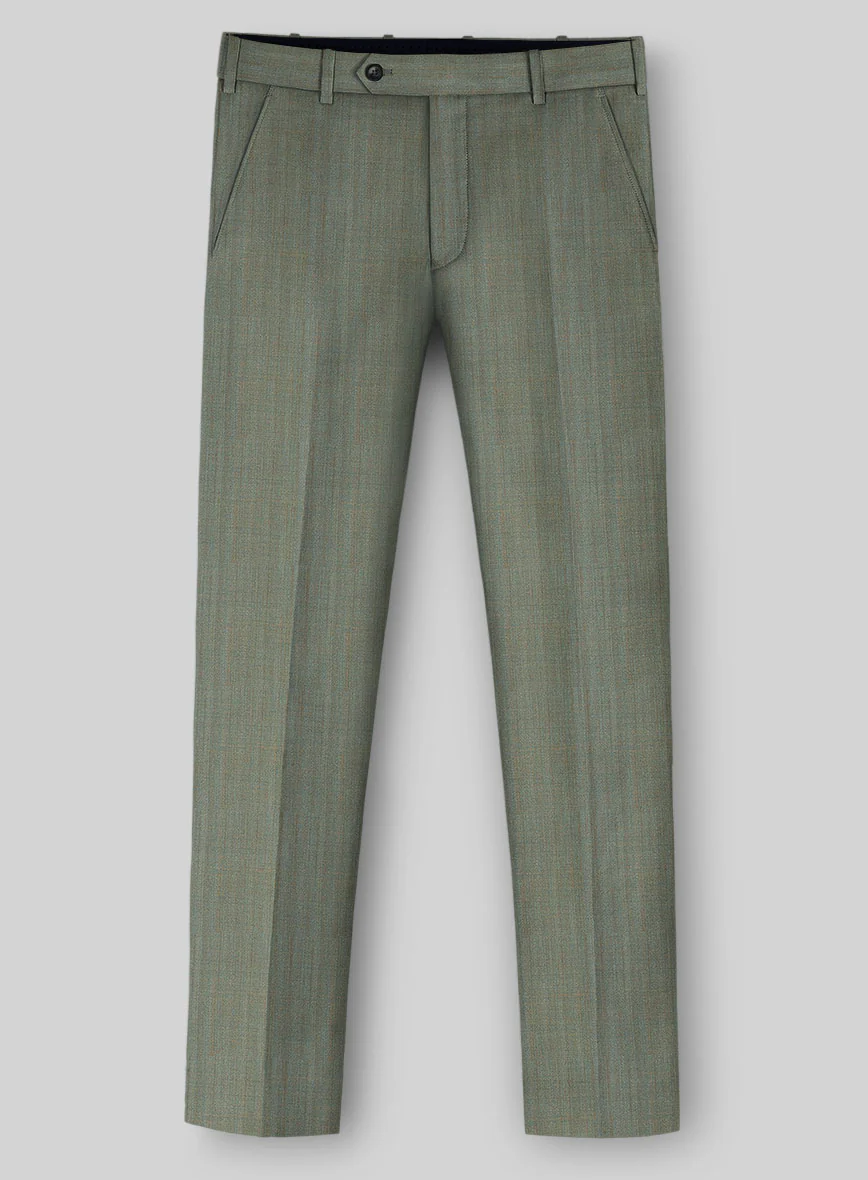 Napolean Lurvani Herringbone Mist Wool Suit - Image 4