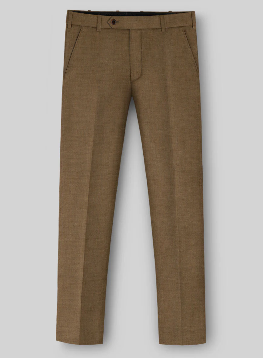 Napolean Melange Brown Wool Pants - Image 2