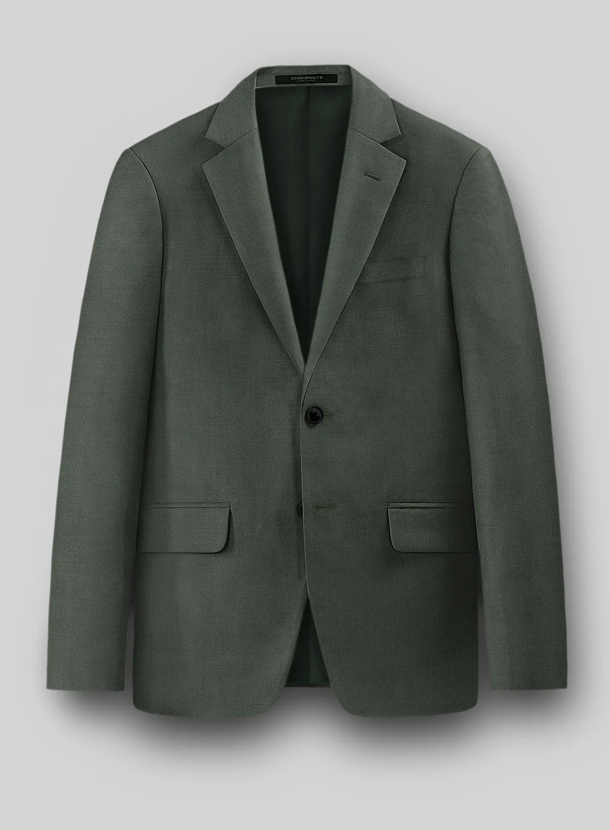 Napolean Military Green Wool Jacket