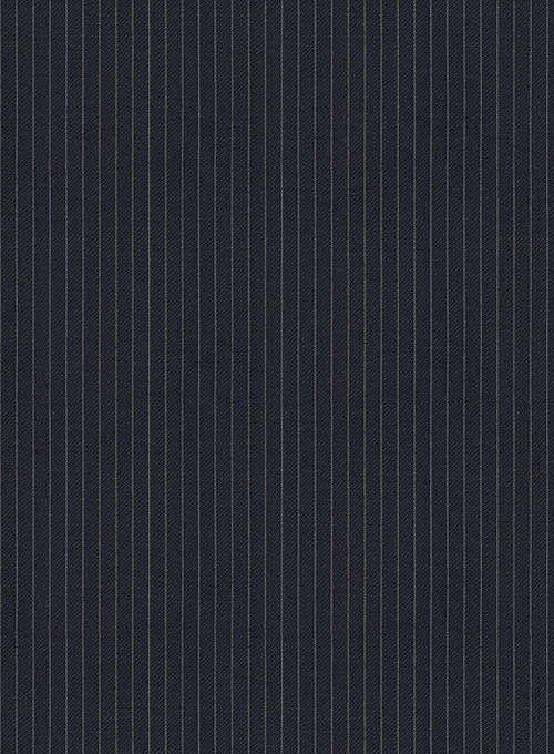 Napolean Mini Stripe Dark Blue Wool Jacket - Image 2