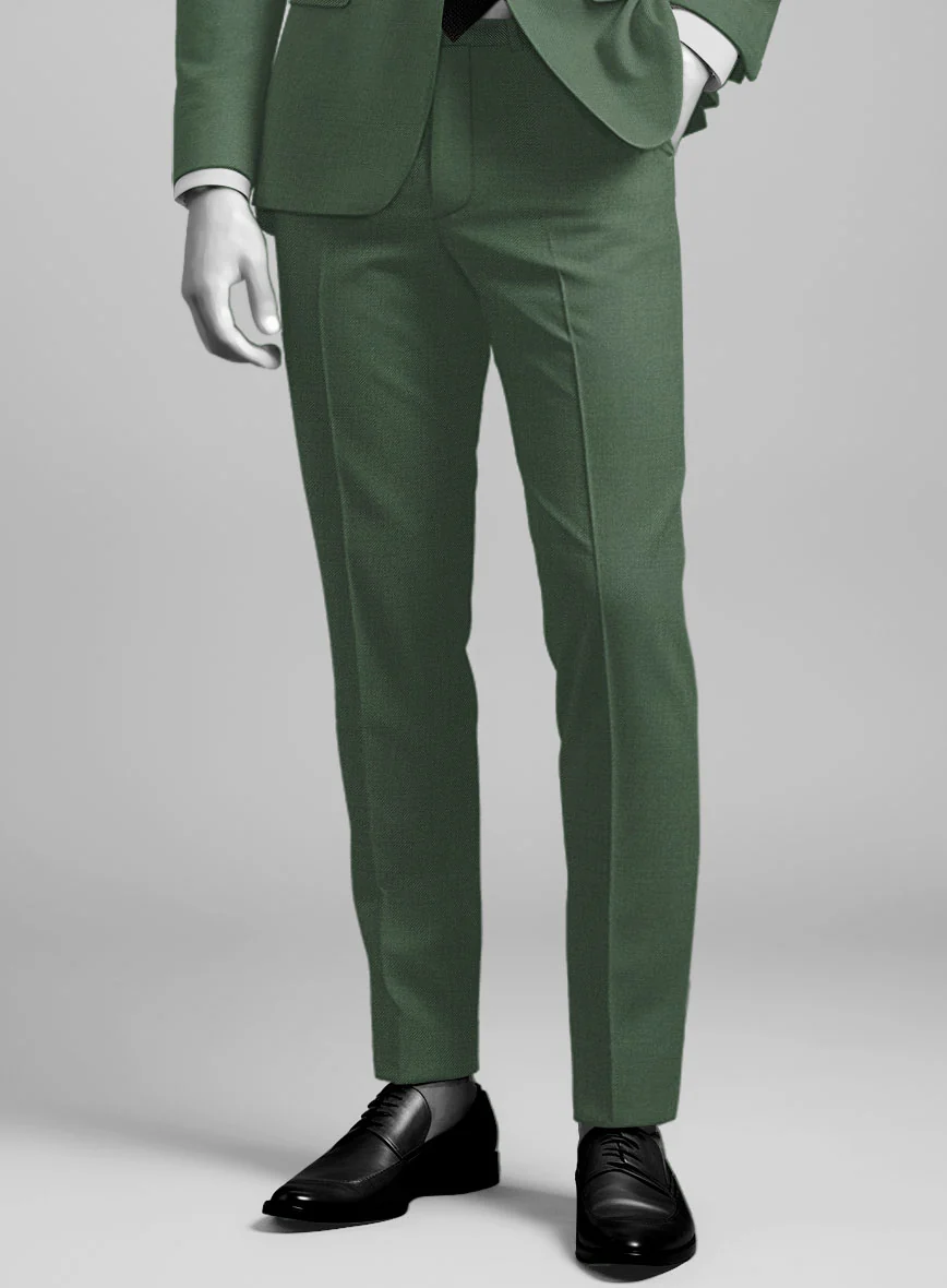 Napolean Moss Green Wool Pants