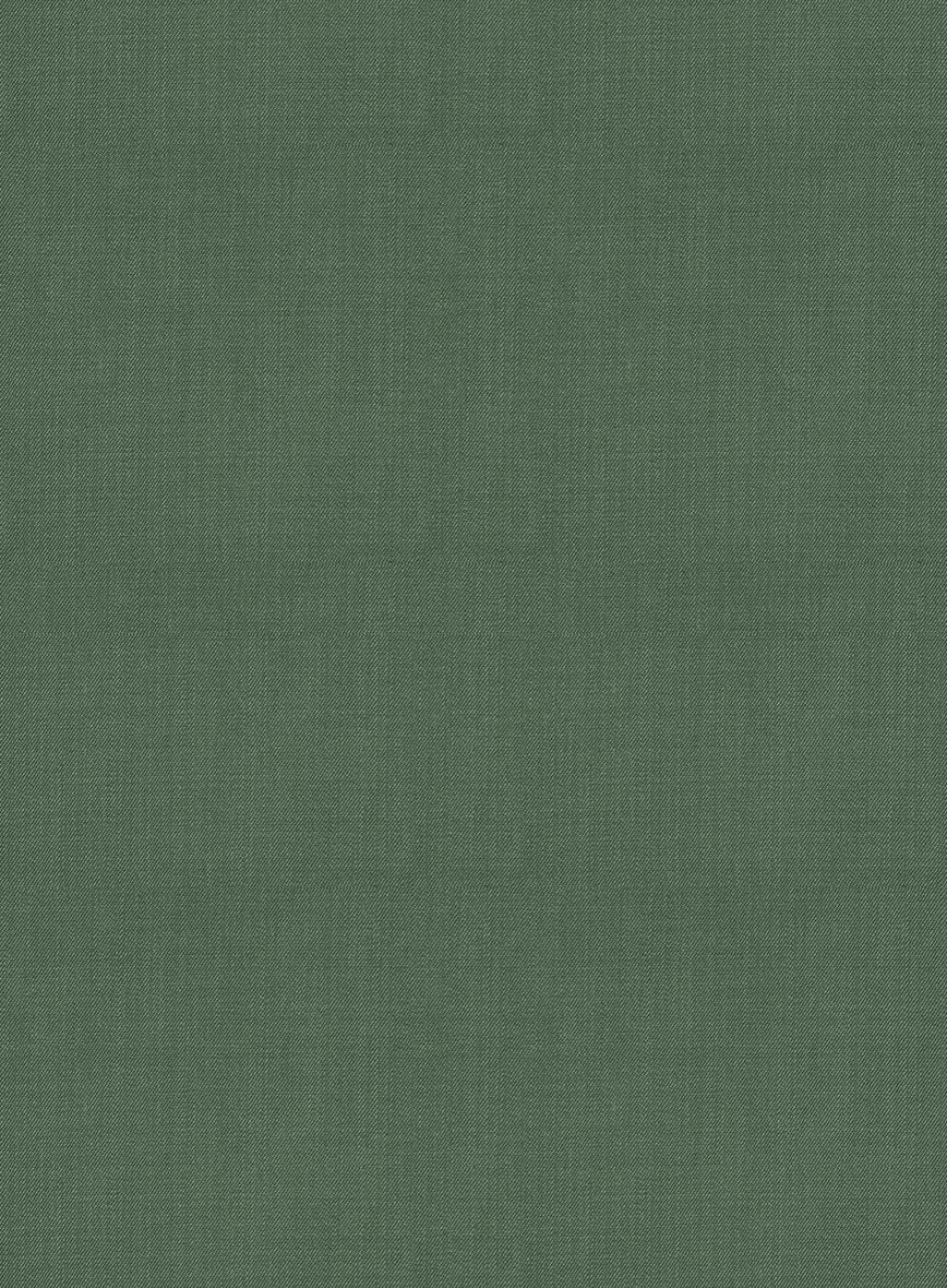 Napolean Moss Green Wool Tuxedo Suit - Image 4