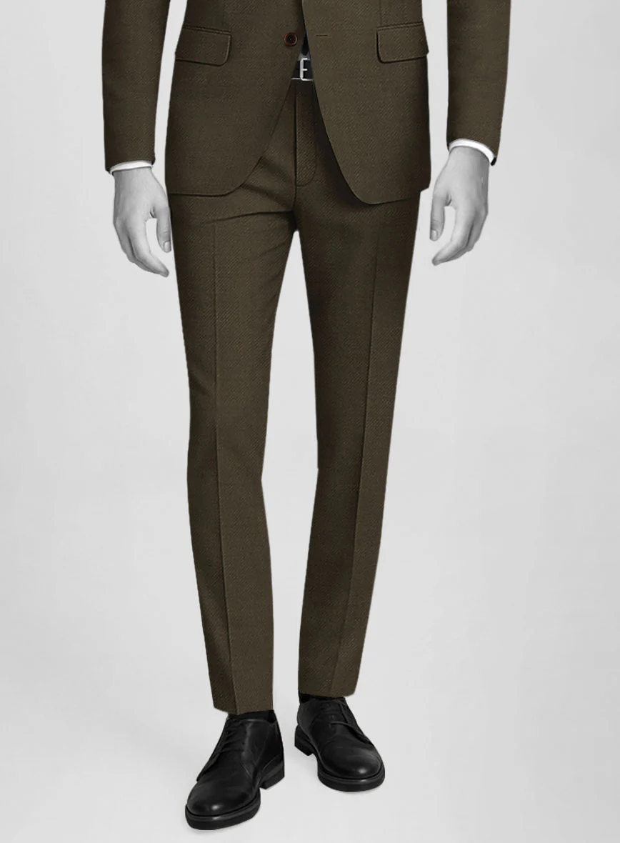 Napolean Mud Brown Wool Pants