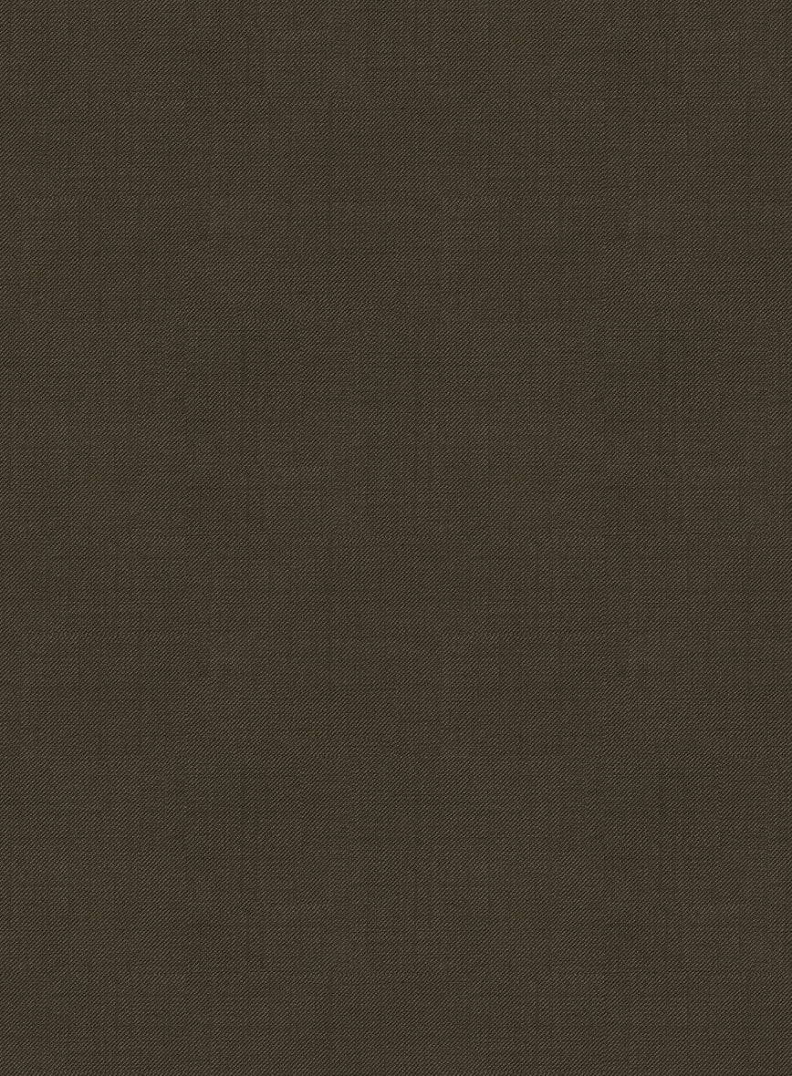 Napolean Mud Brown Wool Tuxedo Suit - Image 4