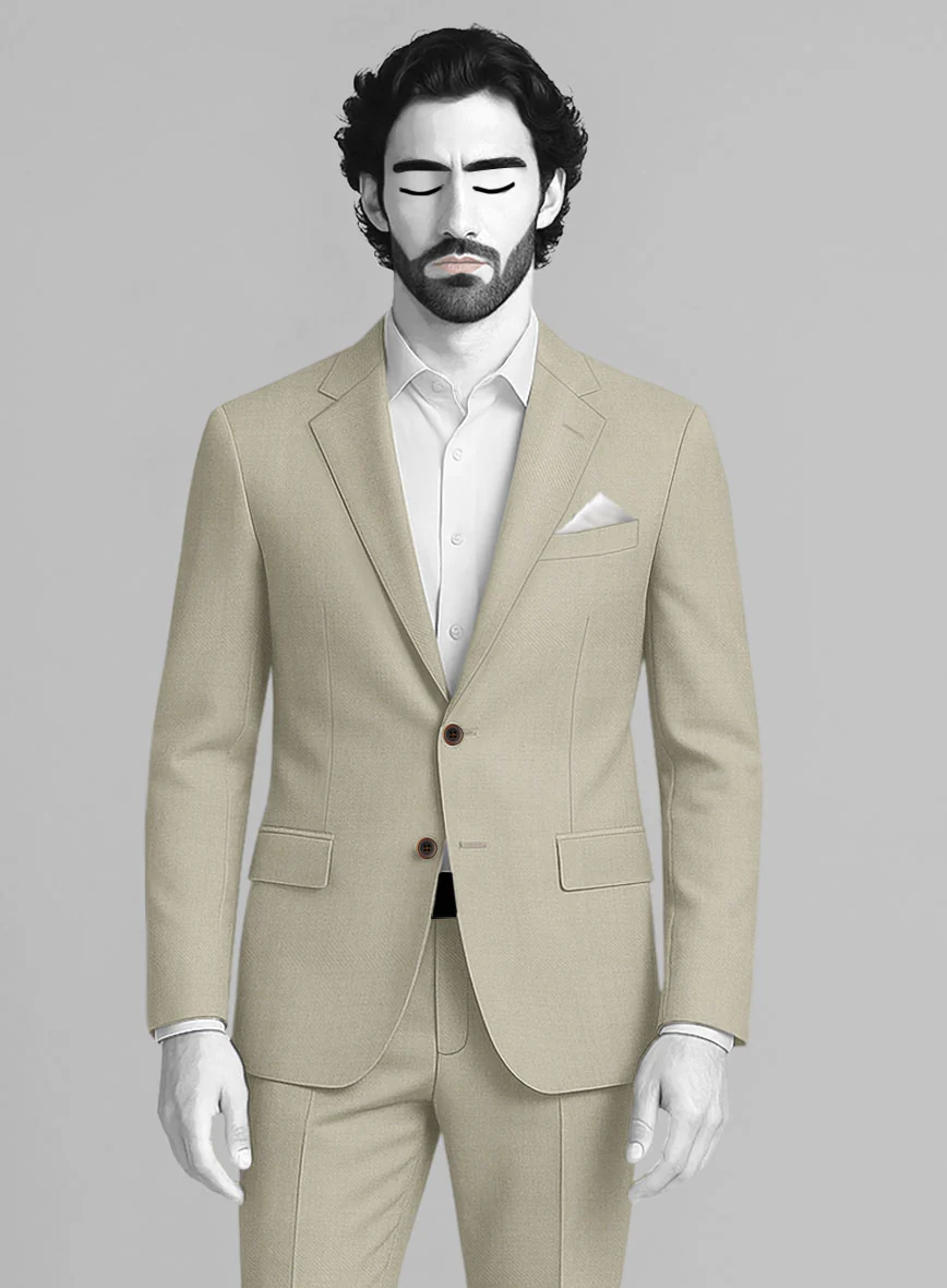 Napolean Muted Khaki Wool Jacket - Image 2
