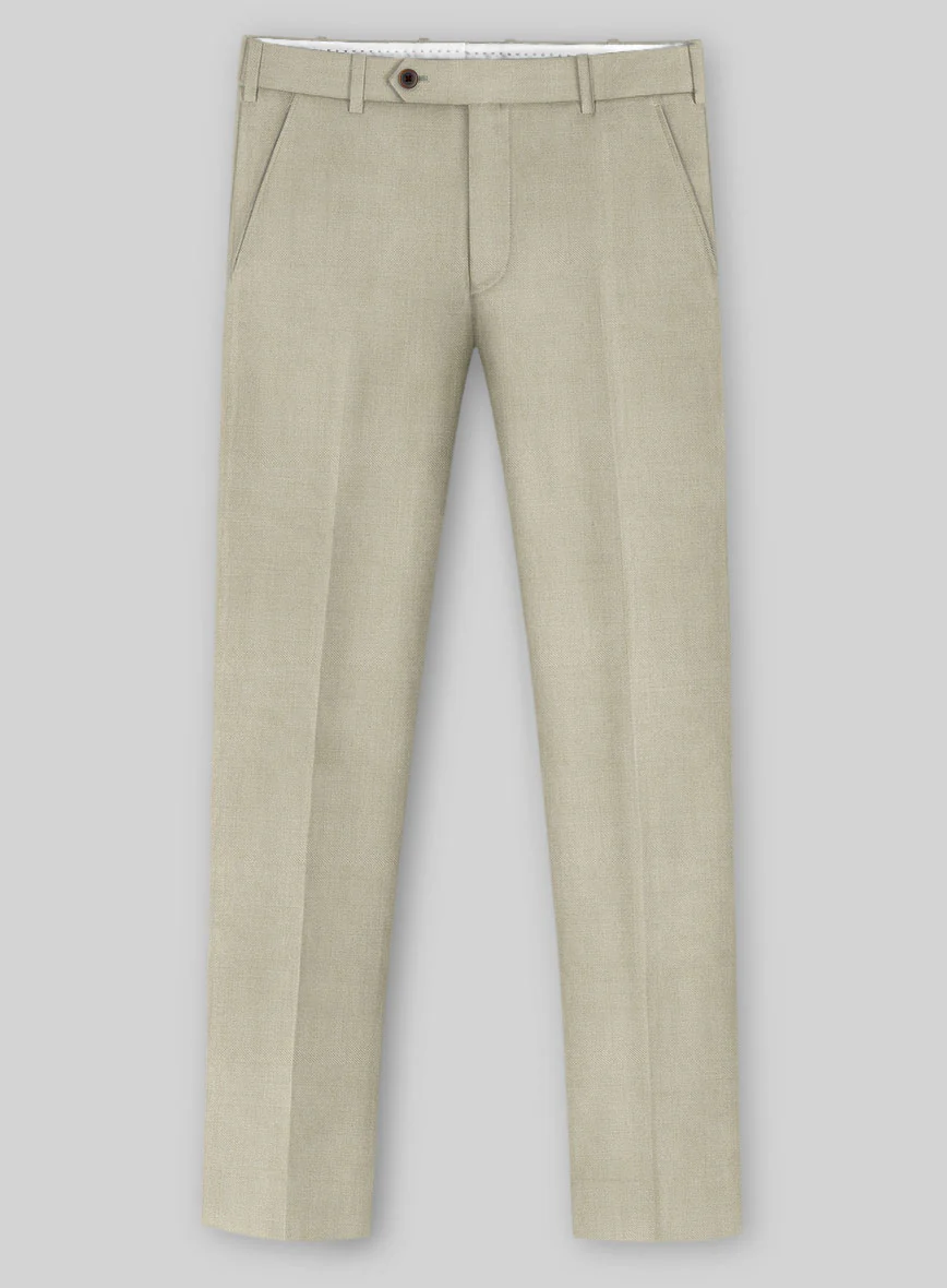 Napolean Muted Khaki Wool Pants - Image 2