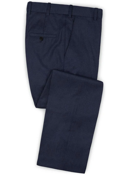 Napolean Navy Blue Wool Double Breasted Suit - Image 4