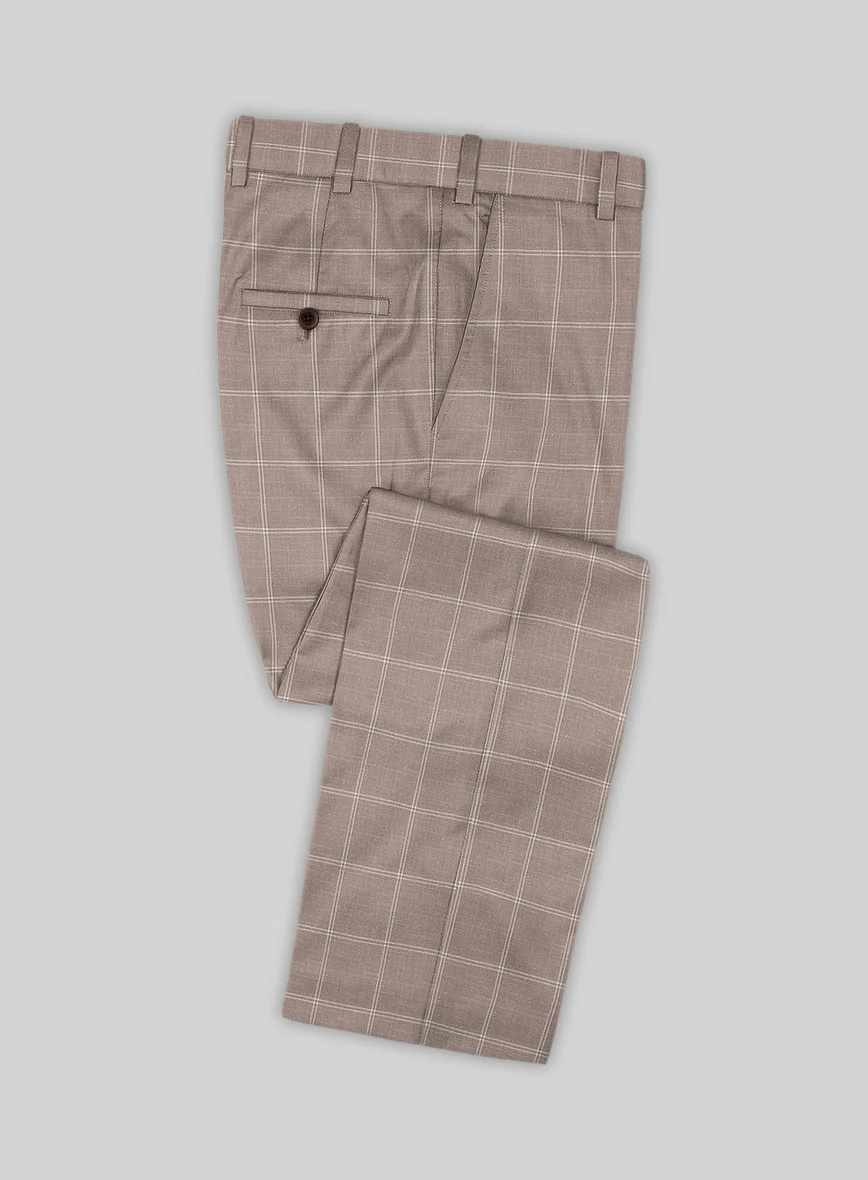 Napolean Noemi Windowpane Brown Wool Suit - Image 6