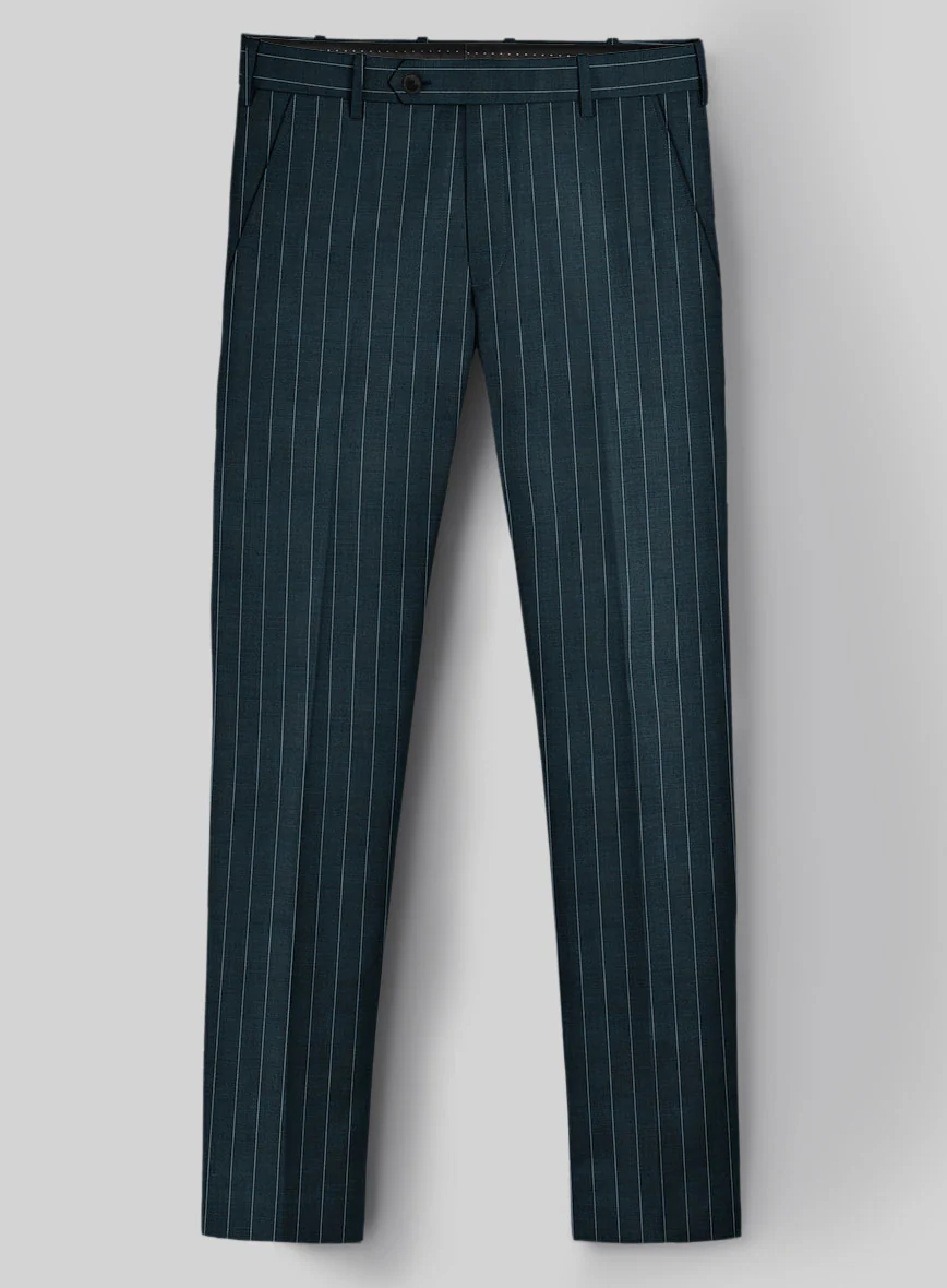 Napolean Oresto Stripe Dark Blue Wool Pants - Image 2
