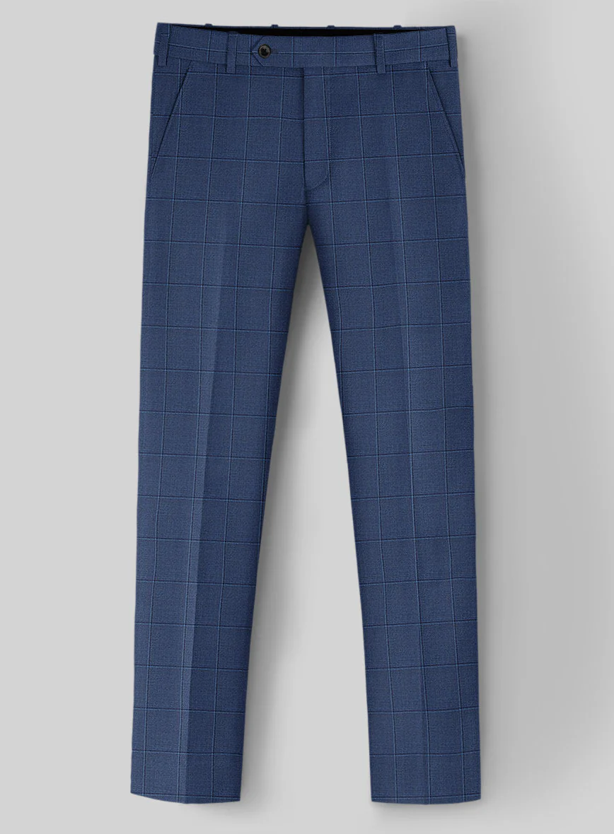 Napolean Pane Blue Wool Pants