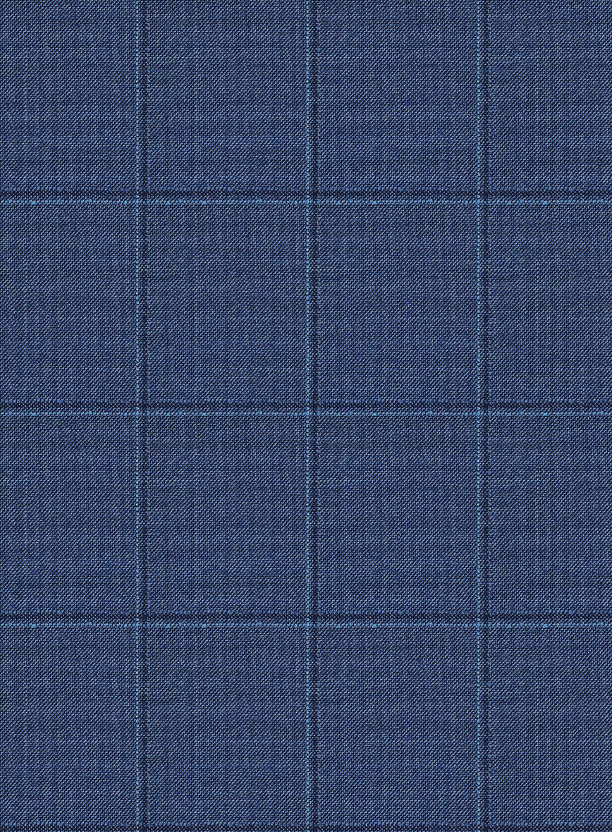 Napolean Pane Blue Wool Pants - Image 3