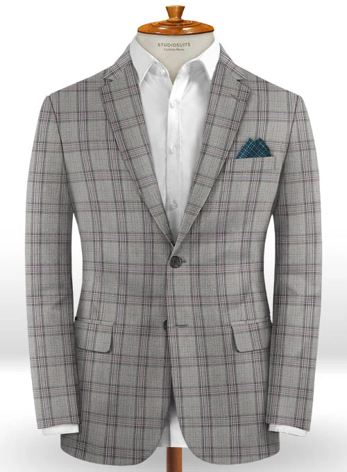 Napolean Petti Light Gray Wool Suit - Image 3