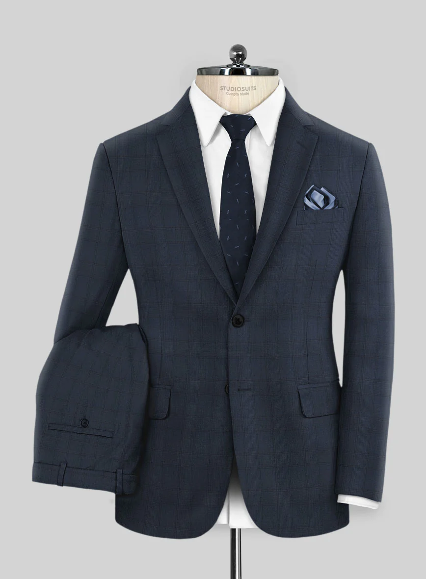 Napolean Preppy Blue Check Suit - Image 2