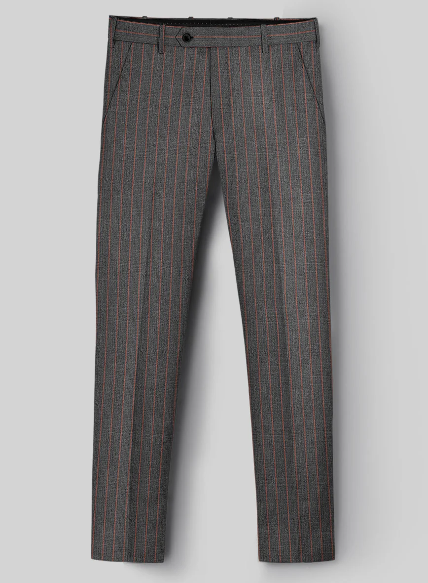 Napolean Raffa Stripe Ash Wool Pants