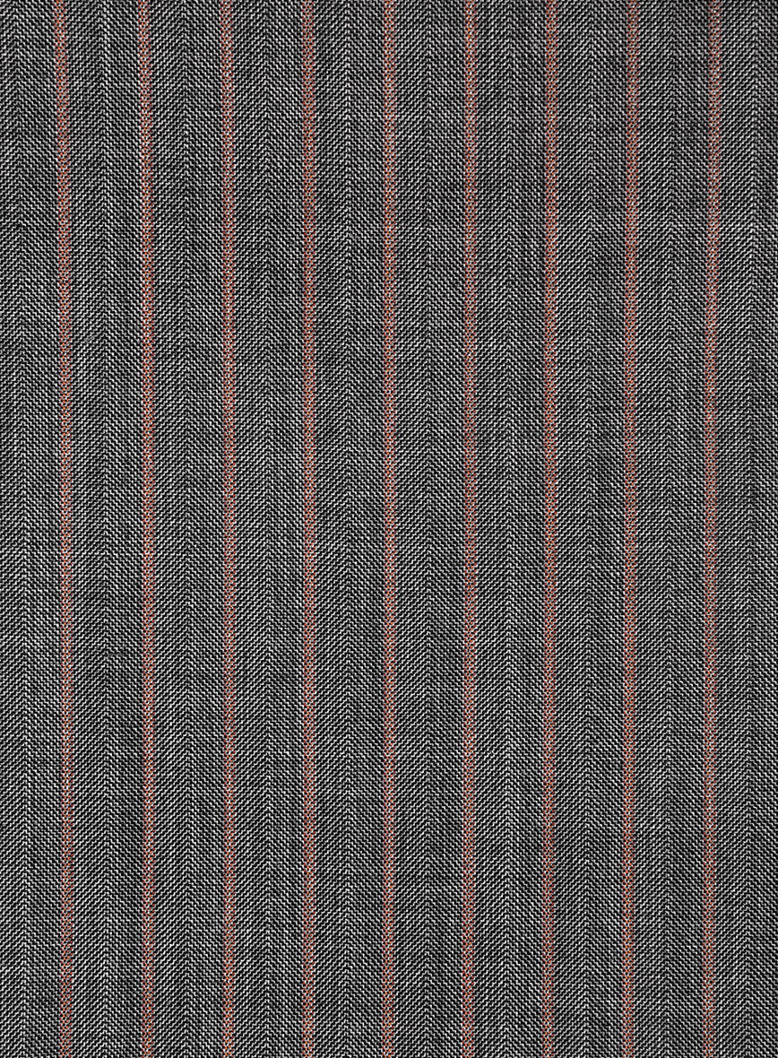 Napolean Raffa Stripe Ash Wool Pants - Image 3
