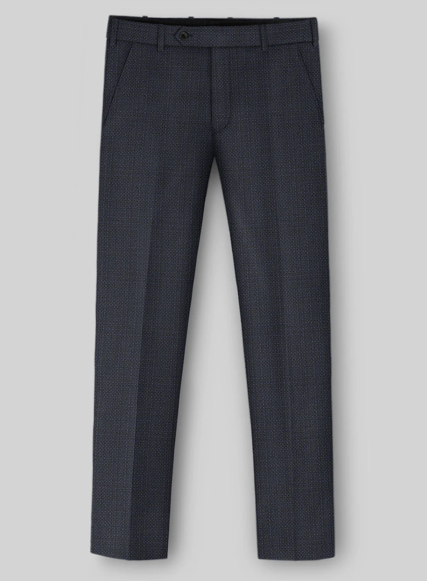 Napolean Retro Navy Wool Pants - Image 2