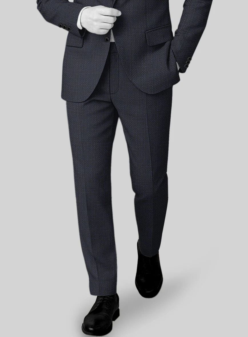 Napolean Retro Navy Wool Suit - Image 6