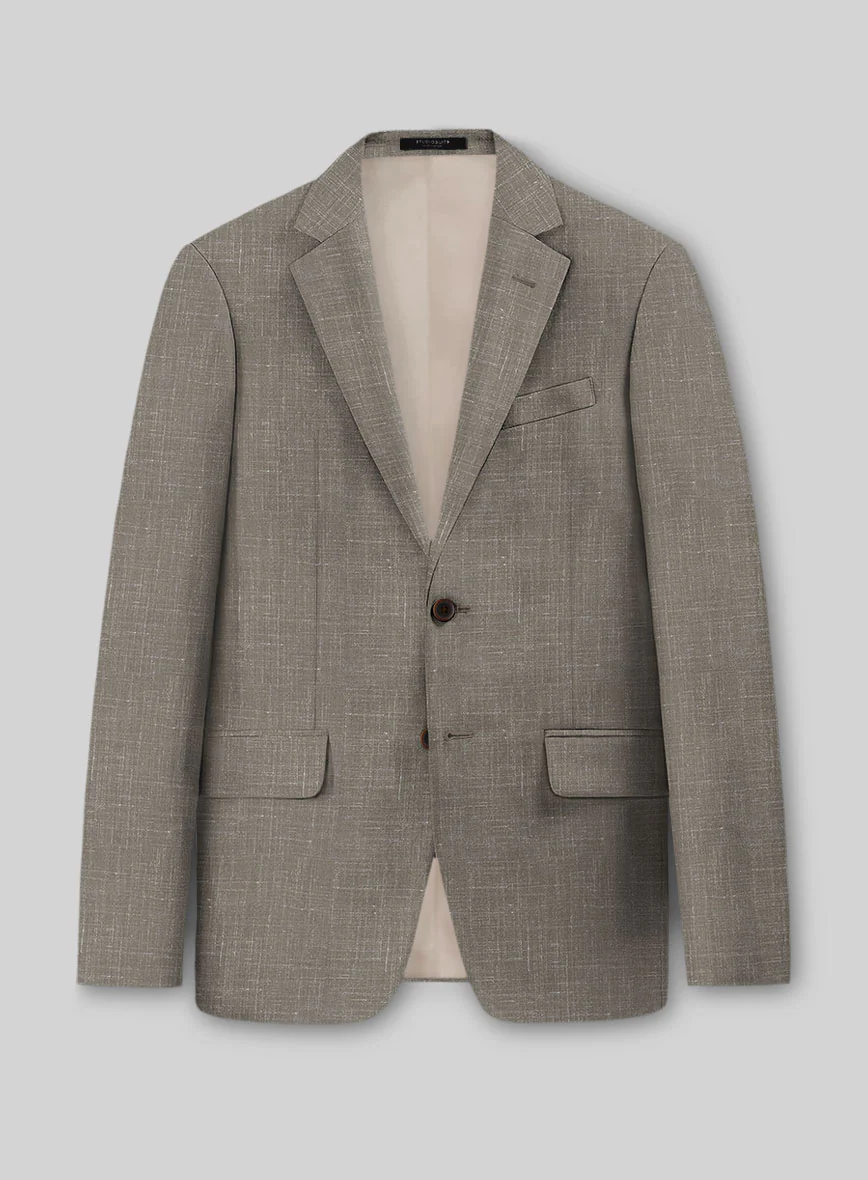 Napolean Ricci Mud Brown Wool Jacket