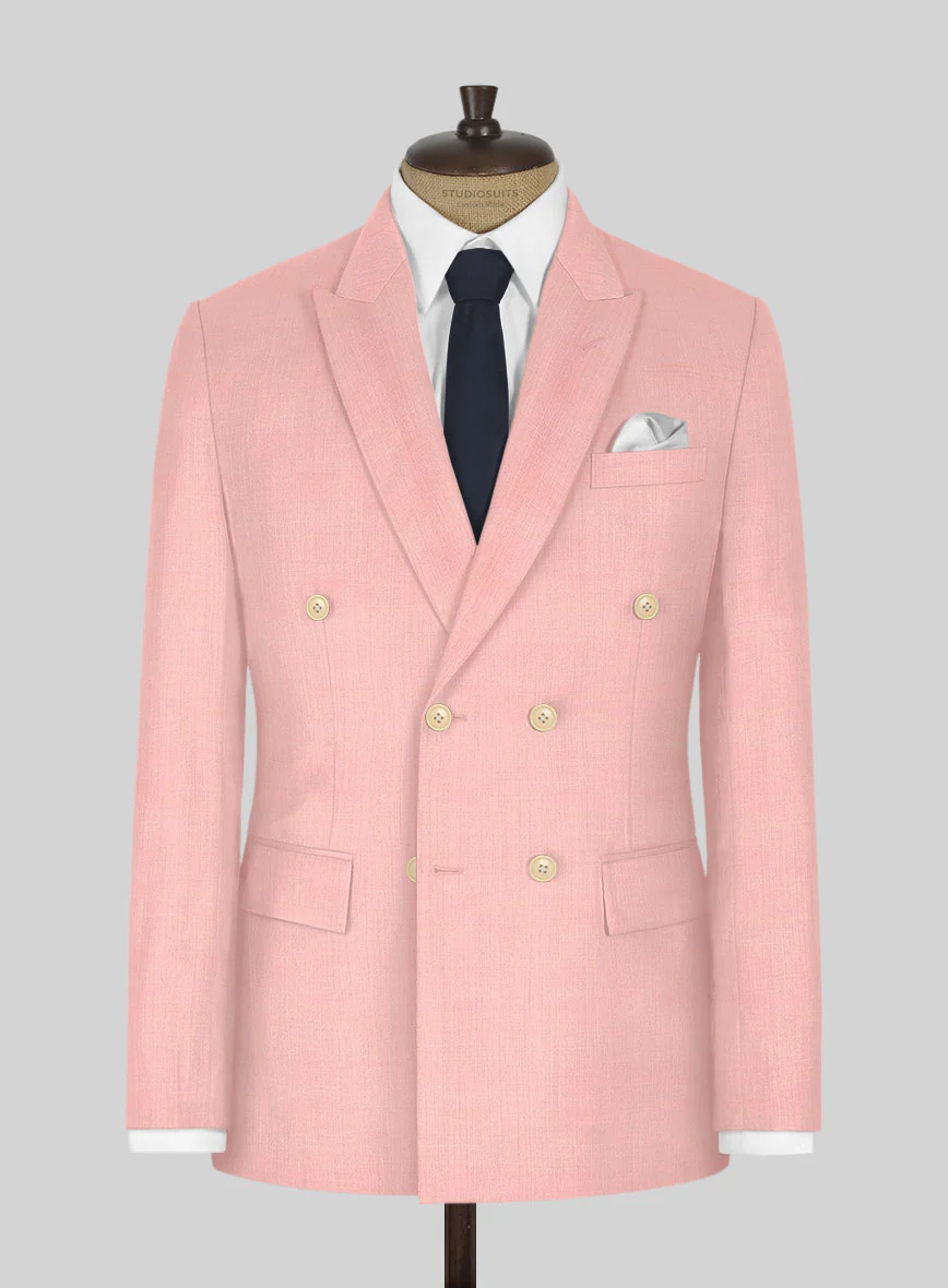 Napolean Runway Pink Wool Double Breasted Jacket