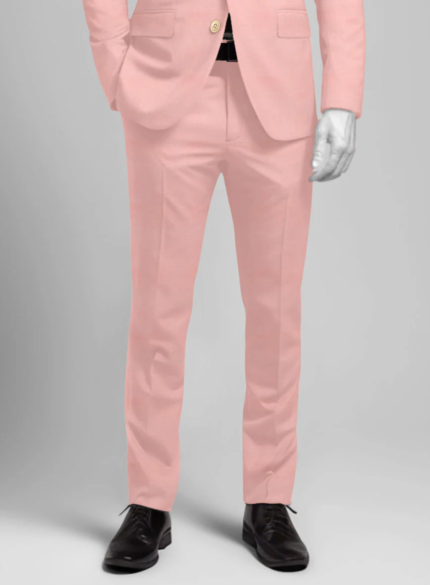Napolean Runway Pink Wool Pants