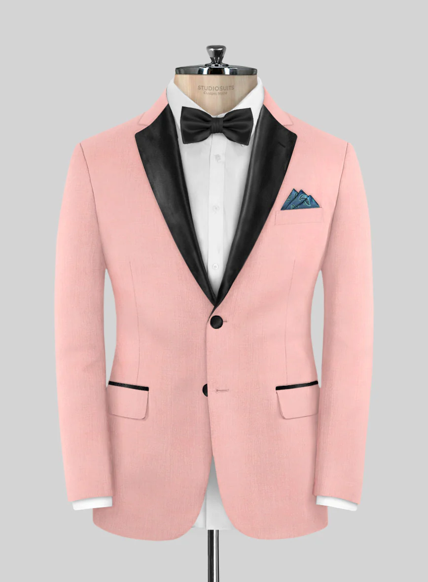 Napolean Runway Pink Wool Tuxedo Jacket