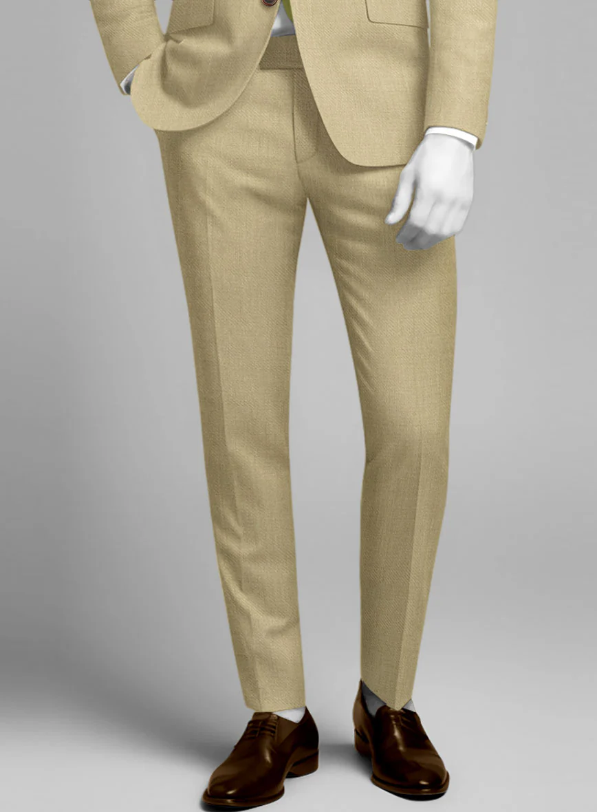 Napolean Sahara Khaki Wool Suit - Image 5