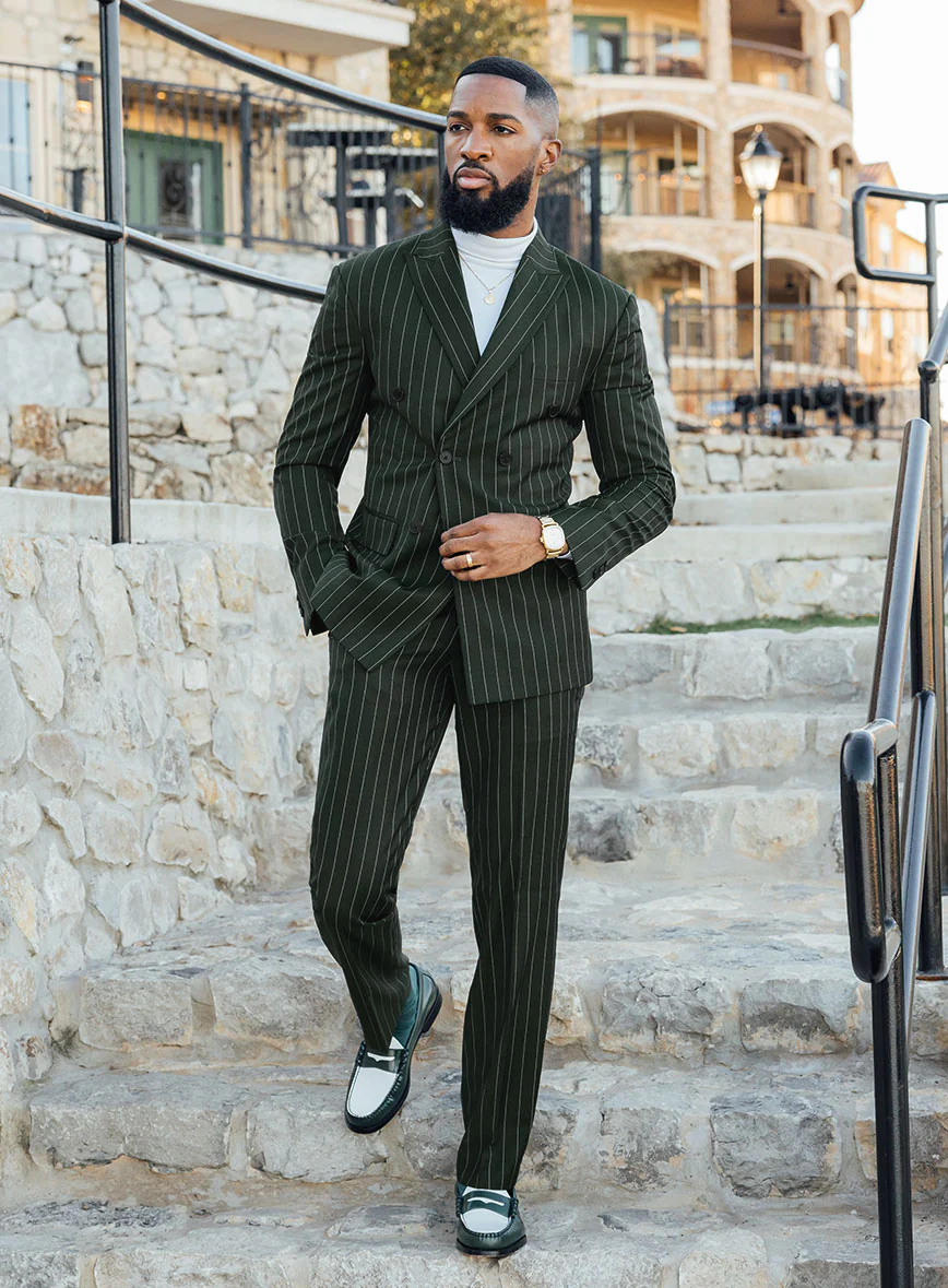 Napolean Salaza Wool Double Breasted Suit