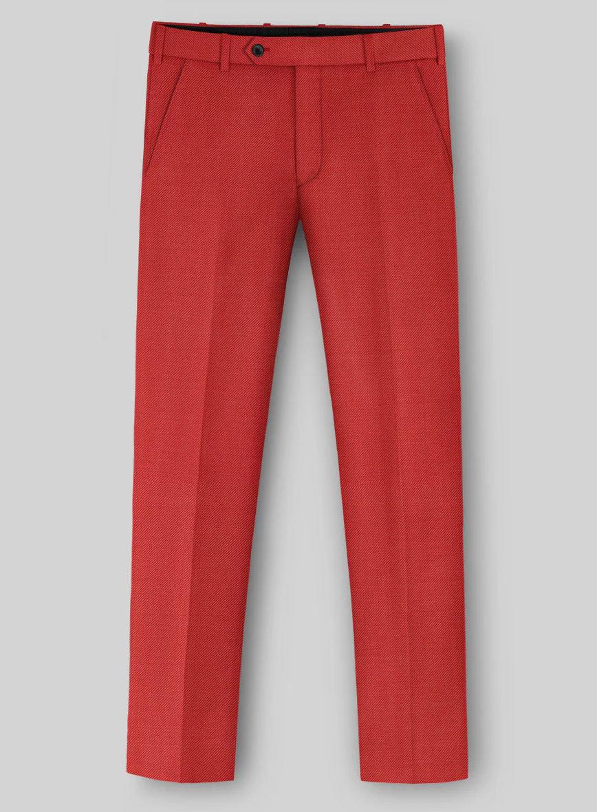 Napolean Sangue Red Wool Pants - Image 2