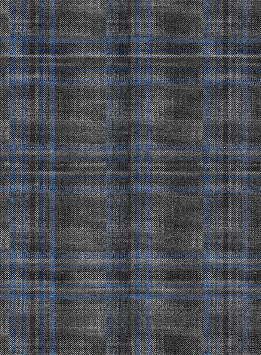Napolean Sarcho Gray Blue Wool Pants - Image 3