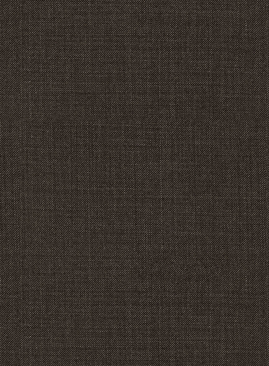 Napolean Sharkskin Brown Wool Tuxedo Jacket - Image 4
