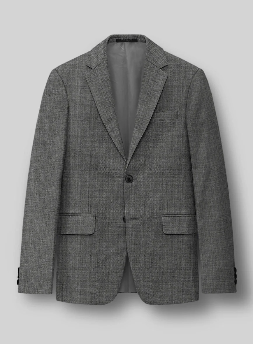 Napolean Sharkskin Gray Wool Suit - Image 4