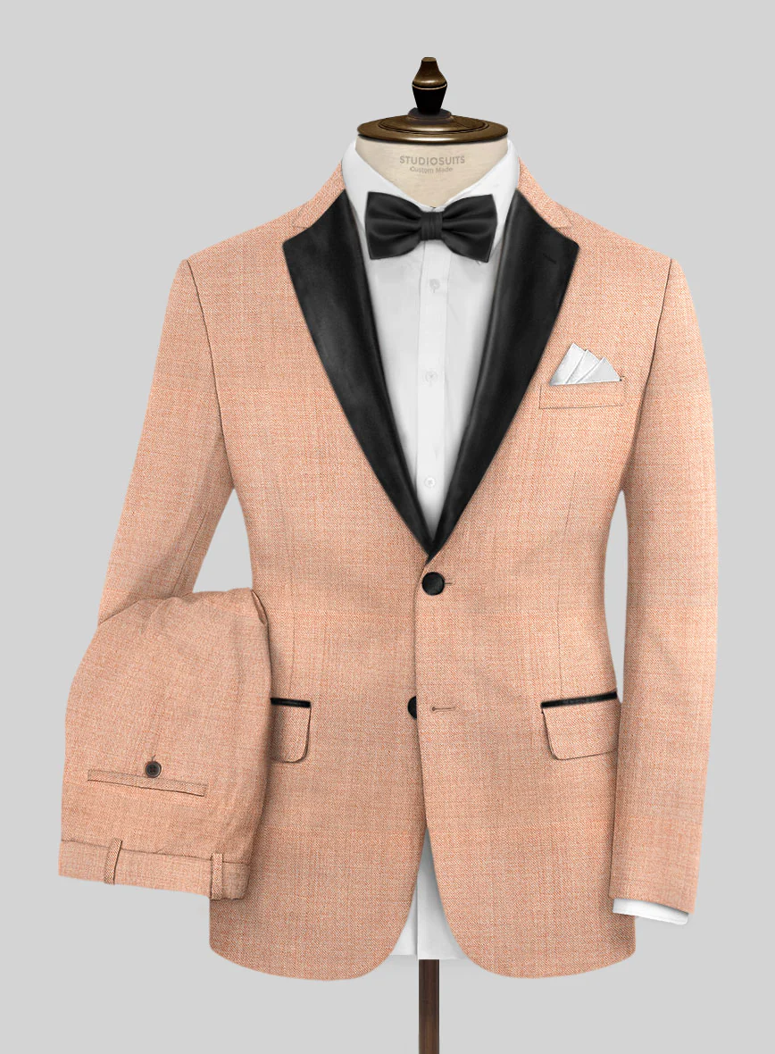 Napolean Spring Salmon Pink Tuxedo Suit
