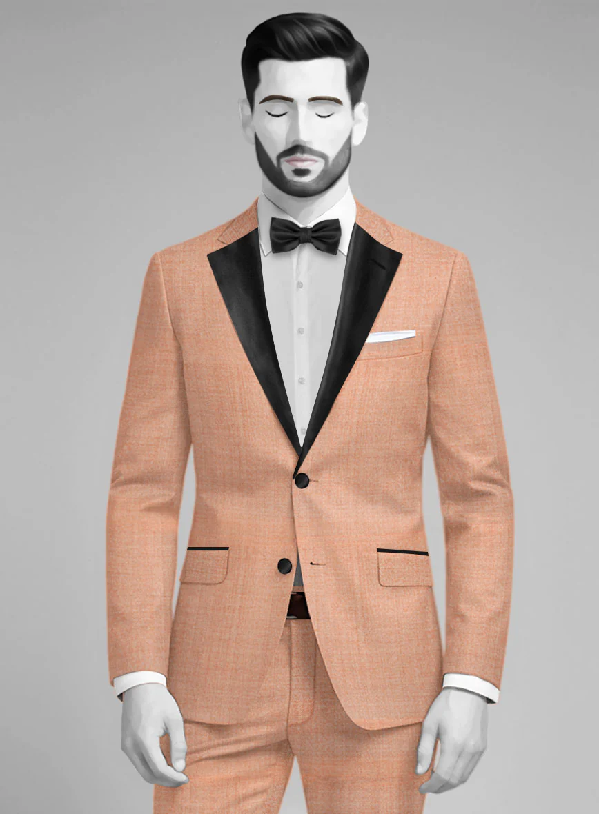 Napolean Spring Salmon Pink Tuxedo Suit - Image 4