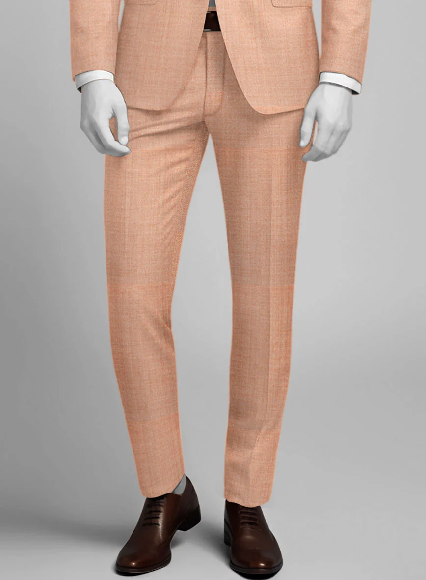 Napolean Spring Salmon Pink Wool Suit - Image 5