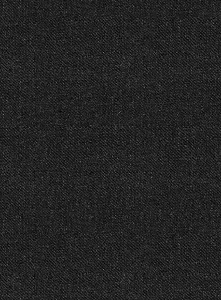 Napolean Stone Black Wool Double Breasted Suit - Image 4