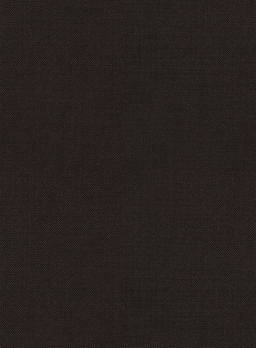 Napolean Stretch Dark Brown Wool Pants - Image 3